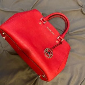 Red Michael Kors Purse